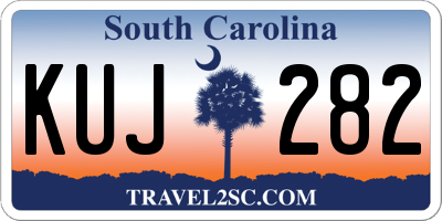 SC license plate KUJ282