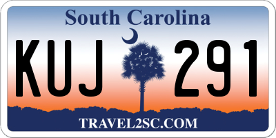 SC license plate KUJ291