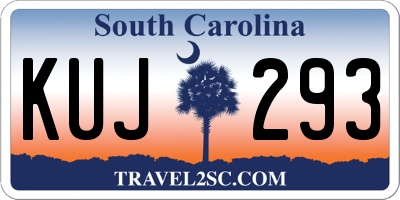 SC license plate KUJ293