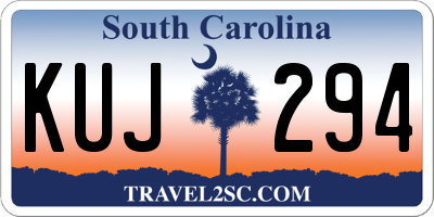 SC license plate KUJ294
