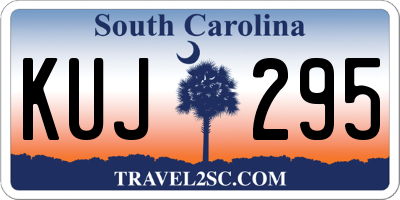 SC license plate KUJ295