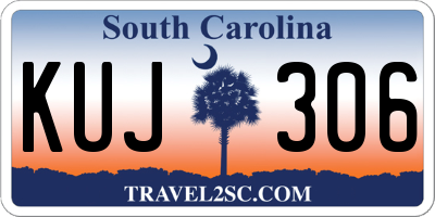 SC license plate KUJ306