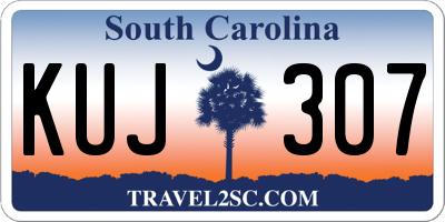 SC license plate KUJ307