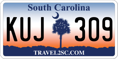 SC license plate KUJ309