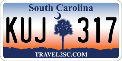 SC license plate KUJ317
