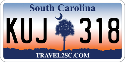 SC license plate KUJ318
