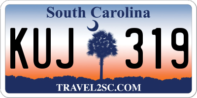 SC license plate KUJ319