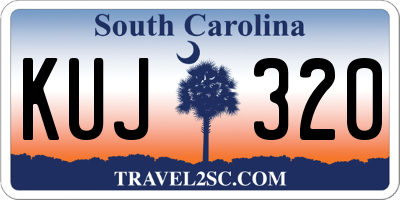 SC license plate KUJ320