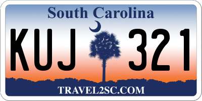 SC license plate KUJ321