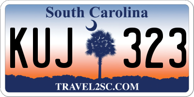SC license plate KUJ323