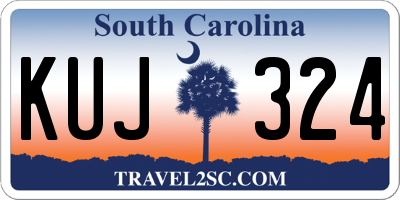 SC license plate KUJ324