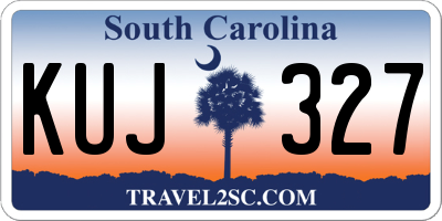 SC license plate KUJ327
