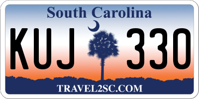 SC license plate KUJ330