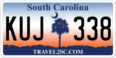 SC license plate KUJ338
