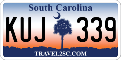 SC license plate KUJ339