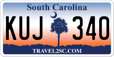 SC license plate KUJ340