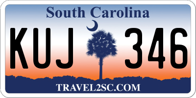 SC license plate KUJ346
