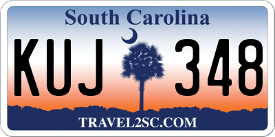 SC license plate KUJ348