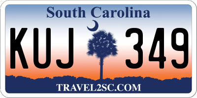 SC license plate KUJ349