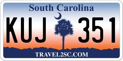 SC license plate KUJ351