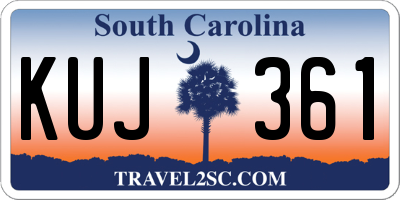 SC license plate KUJ361