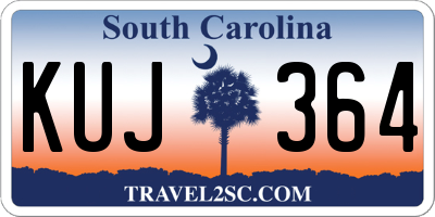 SC license plate KUJ364