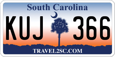 SC license plate KUJ366