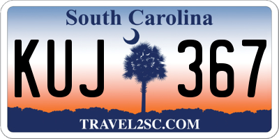 SC license plate KUJ367