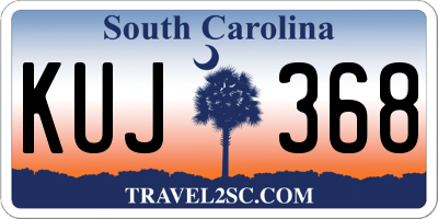 SC license plate KUJ368