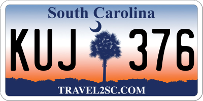 SC license plate KUJ376
