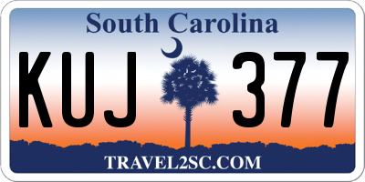 SC license plate KUJ377