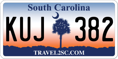 SC license plate KUJ382