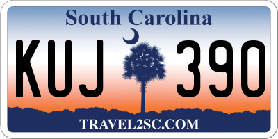 SC license plate KUJ390