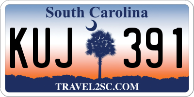 SC license plate KUJ391