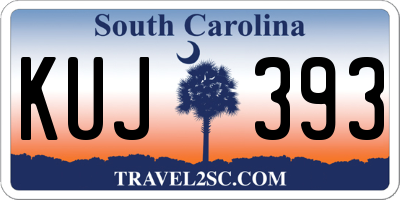 SC license plate KUJ393