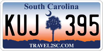 SC license plate KUJ395
