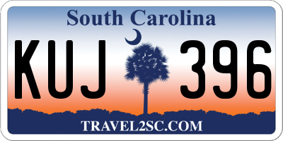 SC license plate KUJ396