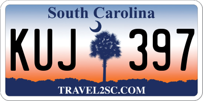 SC license plate KUJ397