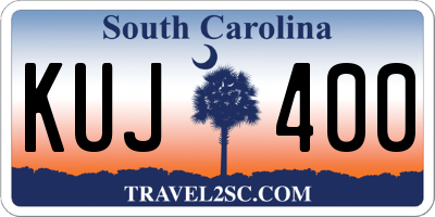 SC license plate KUJ400