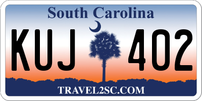 SC license plate KUJ402