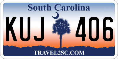 SC license plate KUJ406