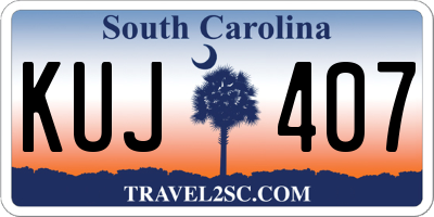 SC license plate KUJ407