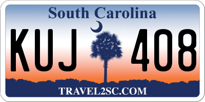 SC license plate KUJ408