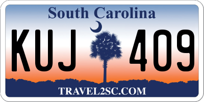 SC license plate KUJ409