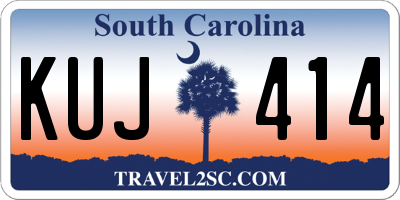 SC license plate KUJ414