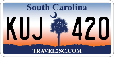 SC license plate KUJ420