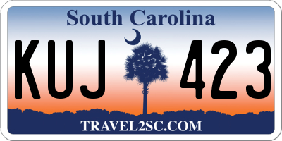 SC license plate KUJ423
