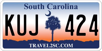 SC license plate KUJ424