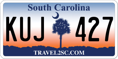 SC license plate KUJ427