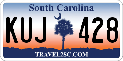 SC license plate KUJ428